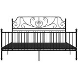  Za krevet crni metalni 200 x 200 cm | shoptok.hr
