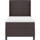 Box Spring Krevet s Madracem Tamno Smeđi 90x190 cm Tkanina | shoptok.hr