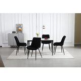  BERA stolica - crni baršun / crne noge x 2 | shoptok.hr