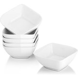Dowan 237 ml Porcelanasti Ramekins - Set 6 za Creme Brulee, Sufle, Puding, Omako. Primerni za Pečico, Beli, (22137426) | Shoptok.si