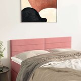  Posteljno vzglavje 2 kosa roza 72x5x78/88 cm žamet Cene