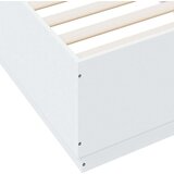 vidaXL Posteljni okvir bel 90x200 cm inženirski les | Shoptok.si
