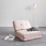 MID.YOU FOTELJ S FUNKCIJO LEŽIŠČA, roza tekstil | Shoptok.si
