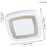 Eglo Ruidera spot/1, led, 22w, 2400lm, bela/čelik/plastika | Eponuda.com