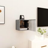 The Living Store Stenska TV omarica siva sonoma 30,5x30x30 cm - Stenska TV Omarica, (21376547) Cene