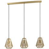 Lesnina XXXL Viseća lampa STYPE 3xE27 96 cm zlatna 43696 | Eponuda.com