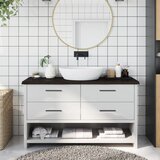 vidaXL Kupaonska radna ploča tamnosmeđa 120x40x(2-4) cm tretirano drvo Cijene