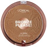 L'oréal Pudri & podlage Puderfoundation Bronze Please La Terra - 03 Meduim Cara u