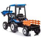 Traktor na akumulator s prikolicom Hercules 24V - plavi | shoptok.hr