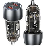 WEKOME WP-C54 punjač za auto sa 2-porta 3.1 tip c 60W, crni Cene
