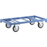 eurokraft pro ploski voziček modular, nosilnost 1200 kg, nakladalna površina 1300 x 700 mm, 2 vrtljivi kolesi z dvojno zavoro, 2 fiksni kolesi Cene