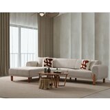 Atelier Del Sofa ugaona garnitura Lyke, 180x290 cm, Krem Cene