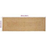 vidaXL Tepih Bež 80 x 250 cm Juta | shoptok.hr