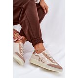 Boto Low Women's Sports Shoes Made Of Eco Leather Gold-Beige Iladira | shoptok.hr