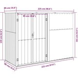  Vrtno spremište antracit 225 x 89 x 161 cm od pocinčanog čelika | shoptok.hr