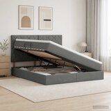  Krevet s madracem i skladištem Tamnosiva 180 x 200 cm tkanina | shoptok.hr