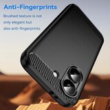 Techsuit Carbon Silicone maska za Xiaomi Poco X8 Pro – crna | shoptok.hr