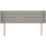  Vzglavje z ušesi svetlo sivo 147x16x78/88 cm blago, (20794292) | Shoptok.si