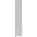  Visoka komoda HAMAR bijela 60 x 35 x 180 cm od masivne borovine | shoptok.hr