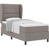 vidaXL Škatlasto pomično ležišče z vzmetnico Taupe 90x190 cm Tkanina, (22052498) Cene