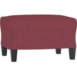  Trosjed s tabureom crvena boja vina 180 cm od tkanine | shoptok.hr