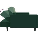  Dvosjed na razvlačenje tamnozeleni baršunasti Zelena | Shoptok.si