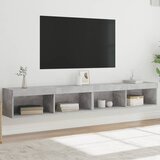 TV ormarići s LED svjetlima 2 kom boja betona 100x30x30 cm | Eponuda.com