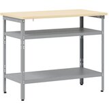  Radni Stol Siva 100 x 55 x 85 cm Čelik s prahom premazan | shoptok.hr