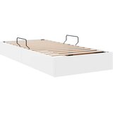  Otomanski krevet s pohranom Čista bijela 90 x 200 cm Lažna koža | shoptok.hr