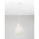 Nova Luce Mat bela tekstilna viseča svetilka ø 28 cm Delina – | Shoptok.si