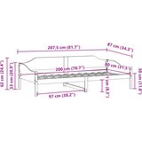  Okvir kreveta bez madraca 80x200 cm od borovine | shoptok.hr