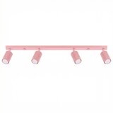 Sollux Lighting Stropna svetilka KARBON 4L roza, (5000285127) Cene