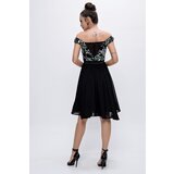 By Saygı Madonna Neckline Low-cut Chiffon Evening Dress | shoptok.hr