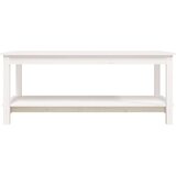  Stolić za kavu bijeli 110 x 55 x 45 cm od masivne borovine | shoptok.hr