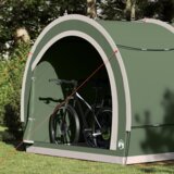 vidaXL Šator za spremanje bicikala s krovom Zelena 256 x 222 x 182 cm | shoptok.hr
