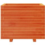  Vrtno cvetlično korito voščeno 60x60x49,5 cm trdna borovina | Shoptok.si