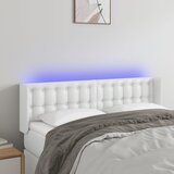  LED uzglavlje bijelo 147x16x78/88 cm od umjetne kože | shoptok.hr