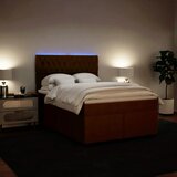  Krevet s oprugama i madracem ružičasti 140x190 cm baršunasti | shoptok.hr