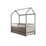 ADRK Djeji krevet Kuica Artes s madracem 97 cm - SIVA | shoptok.hr