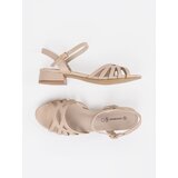GOODIN Beige sandals with leather insole | Shoptok.si