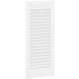 vidaXL Vrata za omarico z letvicami 2 kosa bela 69x29,5 cm | Shoptok.si