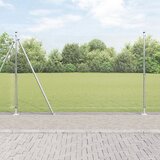 vidaXL Zavarena Ograda sa 13 Flanšastih Stubova 1.4x50 m Galvanizirani Čelik Cijene