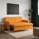  Krevet-sofa na razvlačenje Tamno žuta Tkanina - Tamnožuta cijene