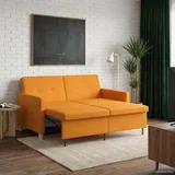 Krevet-sofa na razvlačenje Tamno žuta Tkanina - Tamnožuta
