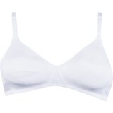 Bellinda COTTON BRA - Unpadded cotton bra - white Cene