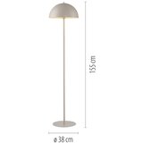 SCHÖNER WOHNEN 11727-39 - Stojeća lampa ALI 1xE27/25W/230V siva | Eponuda.com