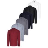 Dewberry SET OF SIX G783 JUDGE COLLAR SHIRT-BLACK-NAVY-ANTHRACITE-GRAY-BURGUNDY-KHAKI | Shoptok.si