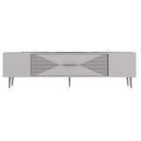 Hanah home tv polica Dekol1 white silver