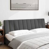 Maison Chic posteljno vzglavje - vzglavna omarica - vzglavna stranica temno siva 180 cm blago, (21703879) | Shoptok.si