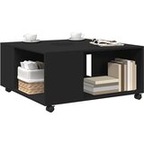  Stolić za kavu crni 80 x 80 x 40 cm od konstruiranog drva | shoptok.hr
